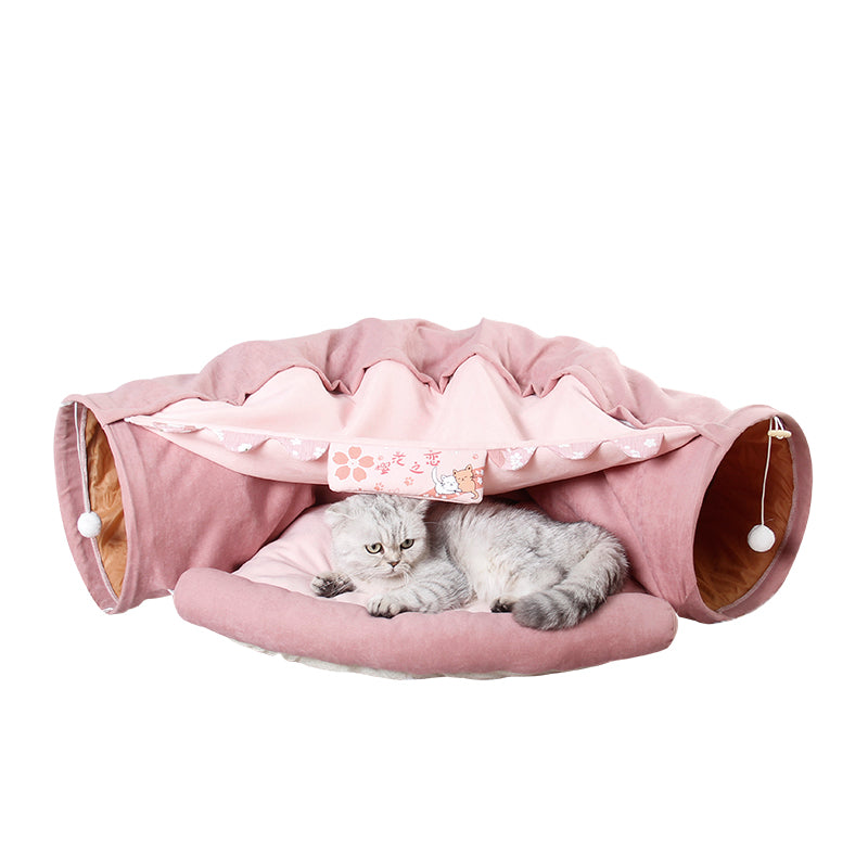 Cat tunnel bed