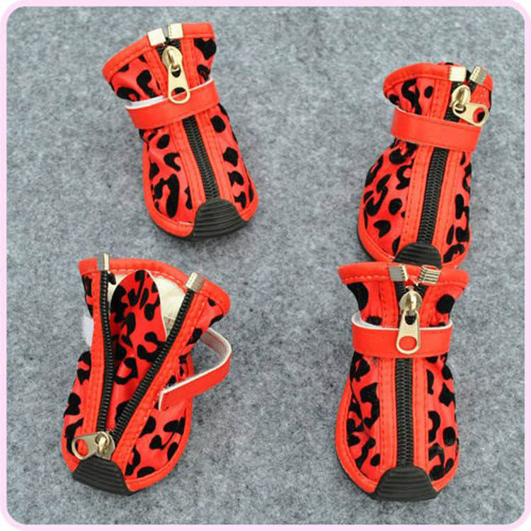 Leopard Print Pet Shoes